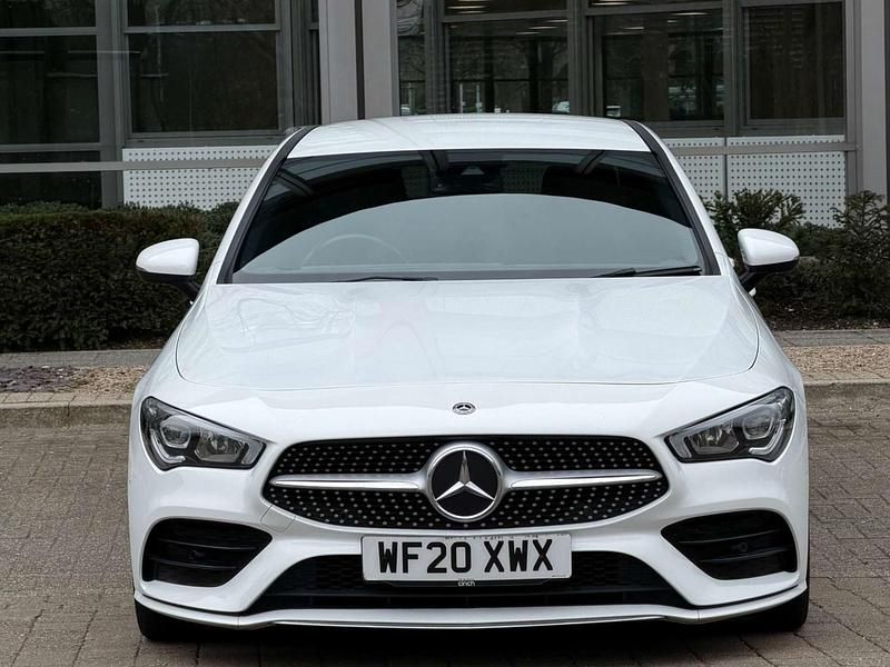 Used Mercedes CLA200 AMG line 163 HP (119 kW) 2020 White Coupe