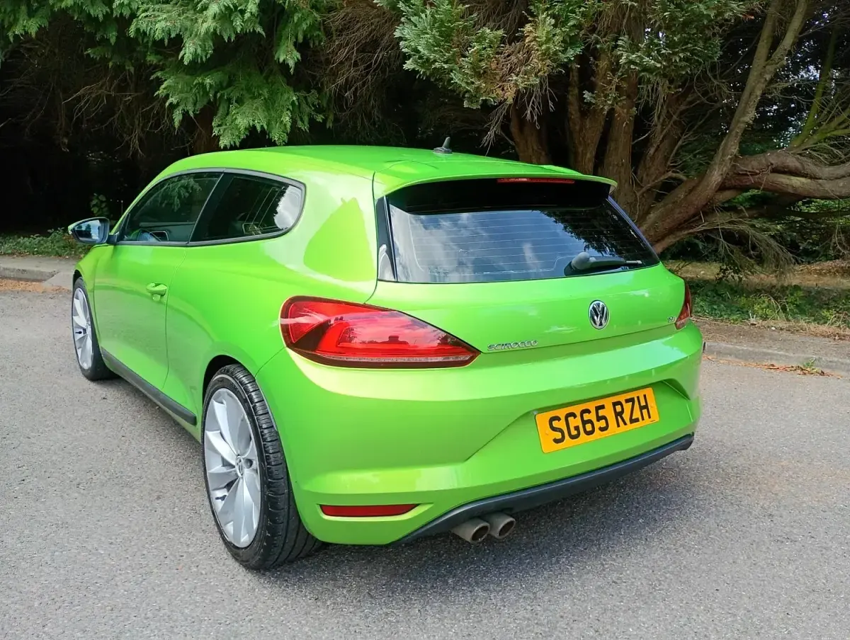 Used VW Scirocco 125 HP (91 kW) 2015 Green Coupe