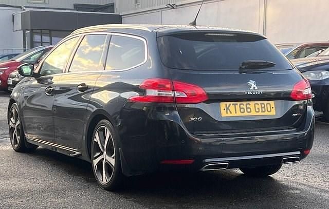 Used Peugeot 308 SW GT 180 HP (132 kW) 2017 Black Estate