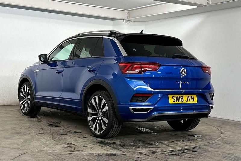 Used VW T-Roc R-line 150 HP (110 kW) 2018 Blue SUV