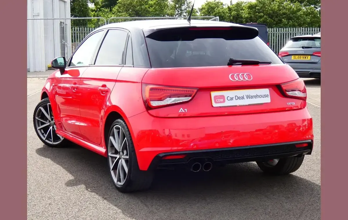 Used Audi A1 Black Edition 123 HP (90 kW) 2018 Red Hatchback