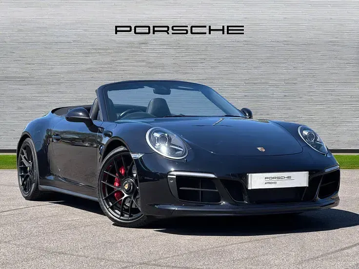 Used Porsche 991 444 HP (326 kW) 2018 Jet black Cabriolet