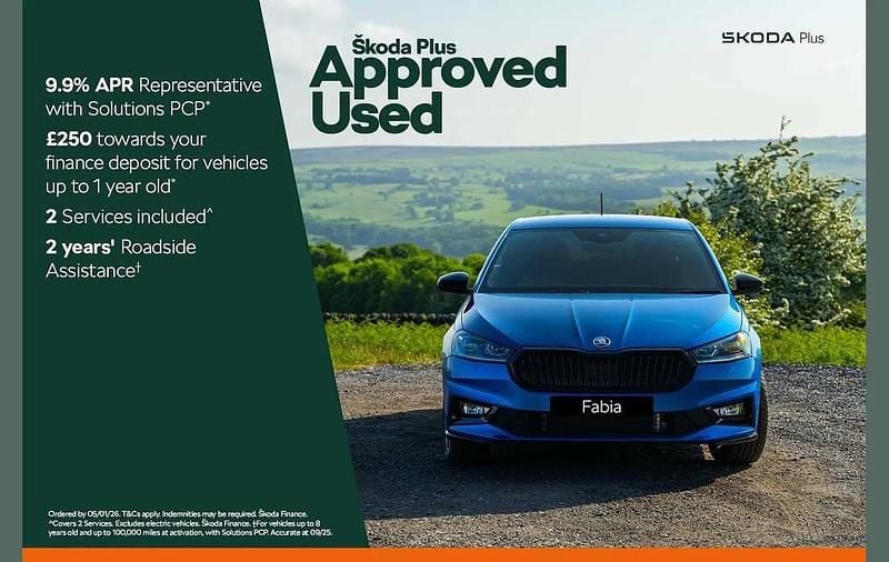 Blue Used 2021 Skoda Fabia Colour Edition Hatchback | £11,542 (Fair price) - Image 1/2