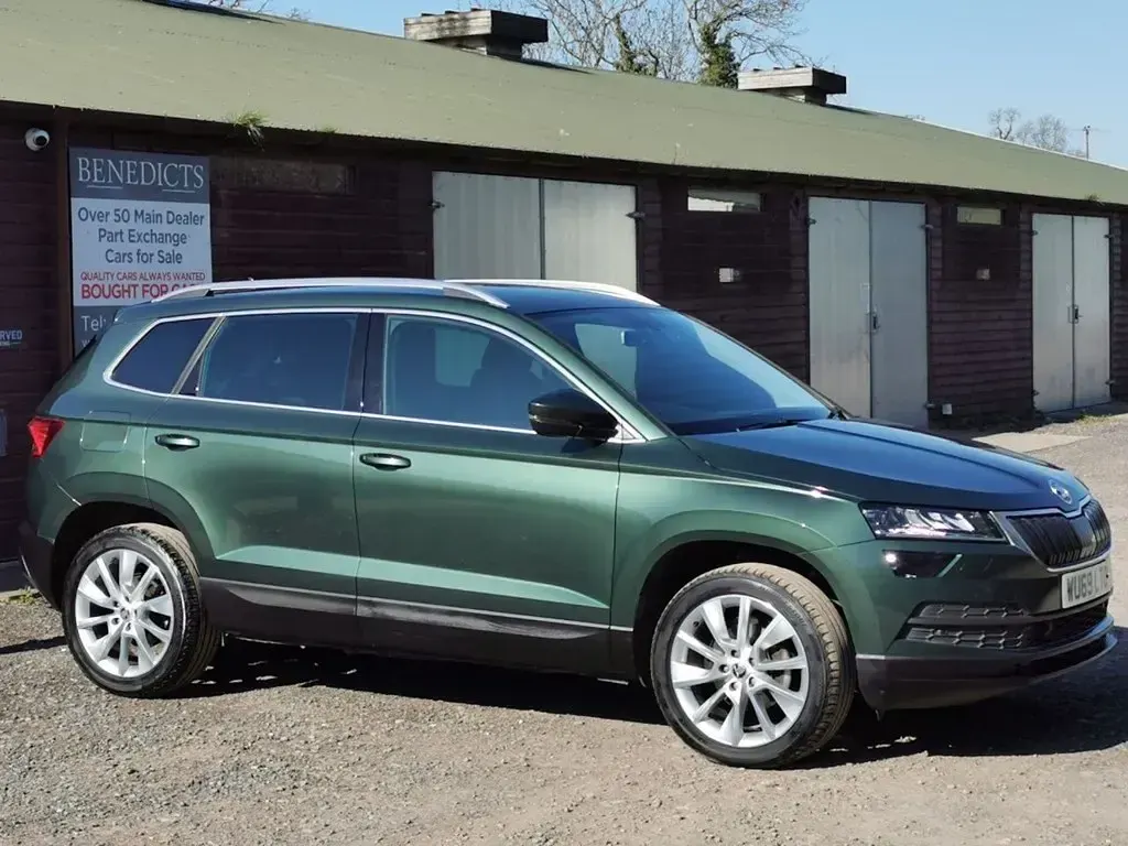 Used Skoda Karoq SE L 150 HP (110 kW) 2019 Green SUV