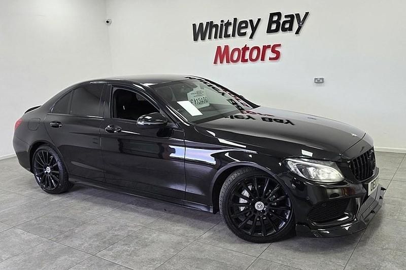 Black Used 2017 Mercedes C220 AMG line Sedan | £13,490 (Fair price) - Image 1/1
