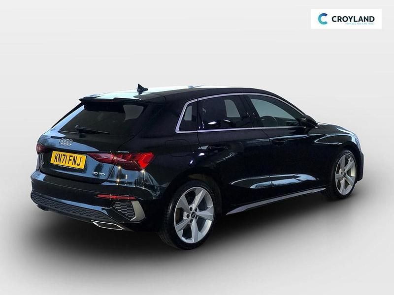 Used Audi A3 S-Line 2021 Black Hatchback