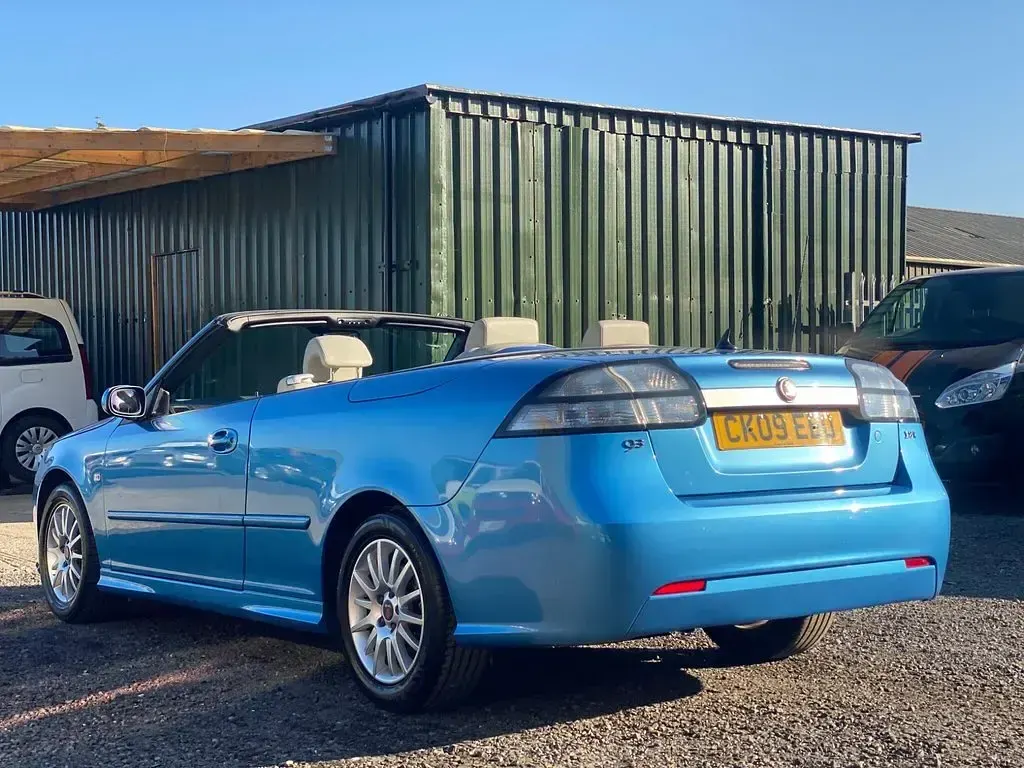 Used Saab 9-3 Linear 210 HP (154 kW) 2009 Blue Cabriolet
