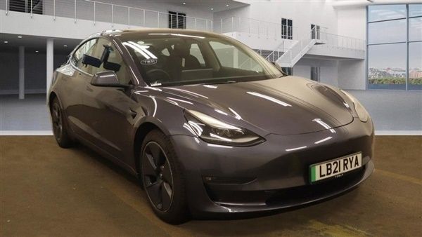 Grey Used 2021 Tesla Model 3 Long Range RWD Sedan | £21,840 (Expensive) - Image 1/1