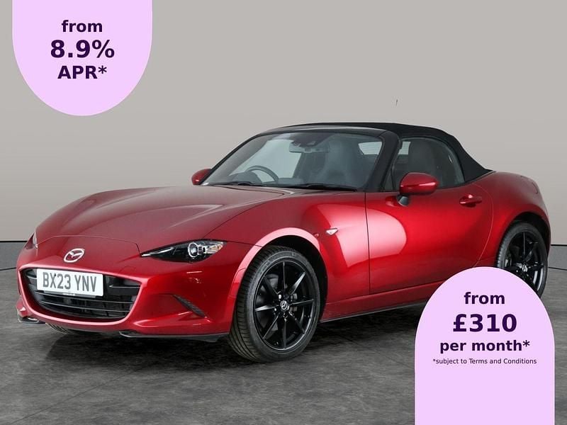 Red Used 2023 Mazda MX5 Exclusive-Line Cabriolet | £20,806 (Good price) - Image 1/2