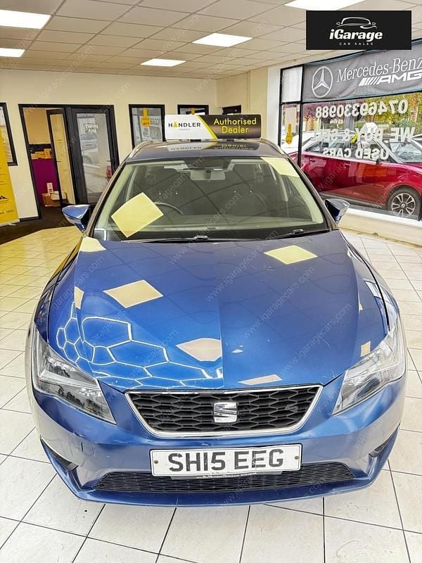 Blue Used 2015 Seat Leon Ecomotive Estate | £3,299 (Expensive) - Image 1/4