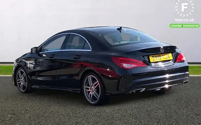 Used Mercedes CLA180 AMG line 122 HP (89 kW) 2019 Black Sedan