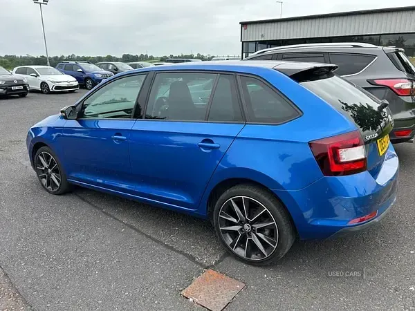Used Skoda Rapid Sport 110 HP (80 kW) 2018 Blue Hatchback
