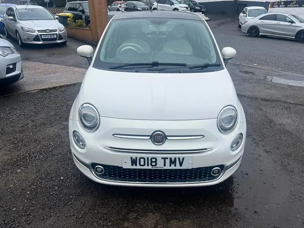 Used Fiat 500 Lounge 69 HP (50 kW) 2018 White Hatchback