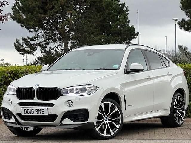 White Used 2015 BMW X6 M Sport SUV | £15,995 (Fair price) - Image 1/4