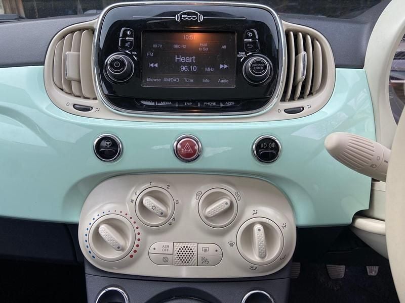 Used Fiat 500 Lounge 69 HP (50 kW) 2016 Green Hatchback