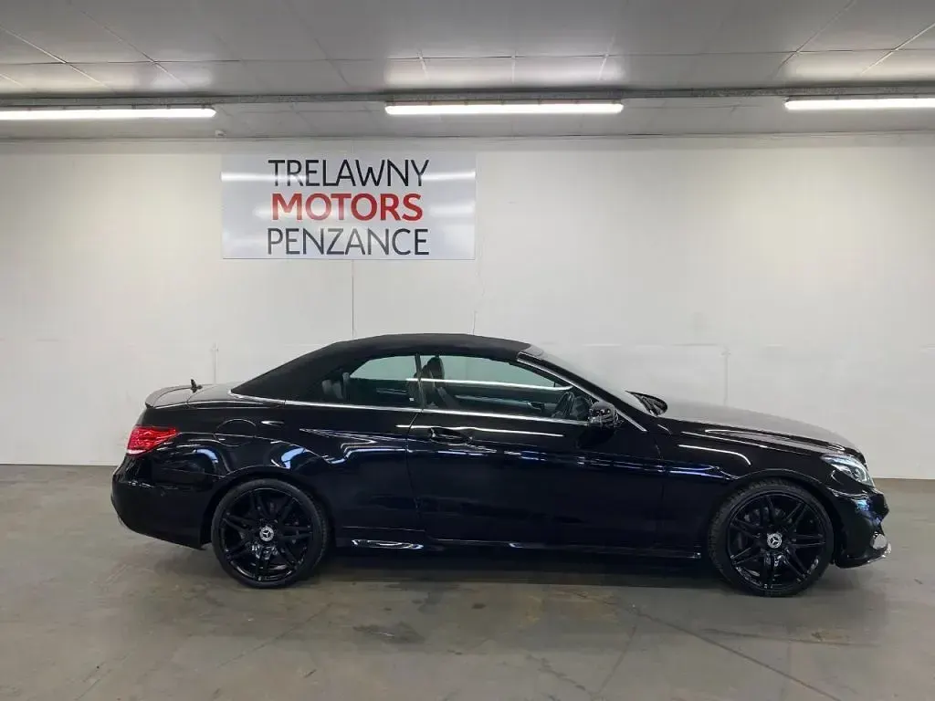 Used Mercedes E220 AMG line 2016 Black Cabriolet