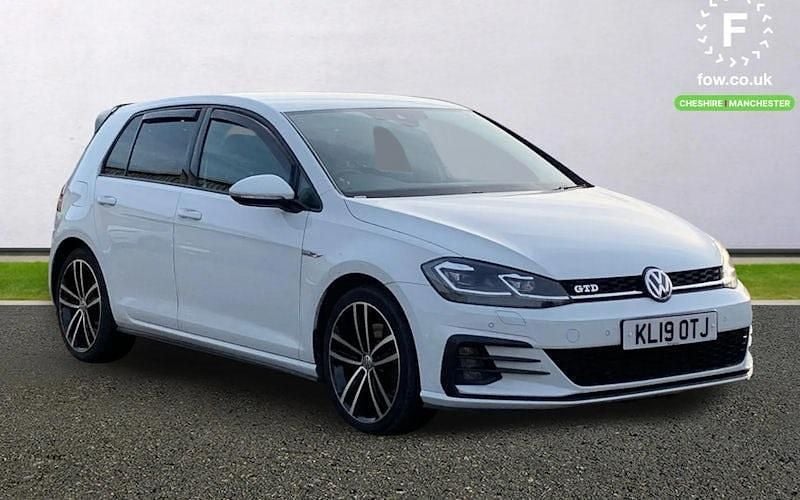 Used VW Golf VII GTD 184 HP (135 kW) 2019 White Hatchback