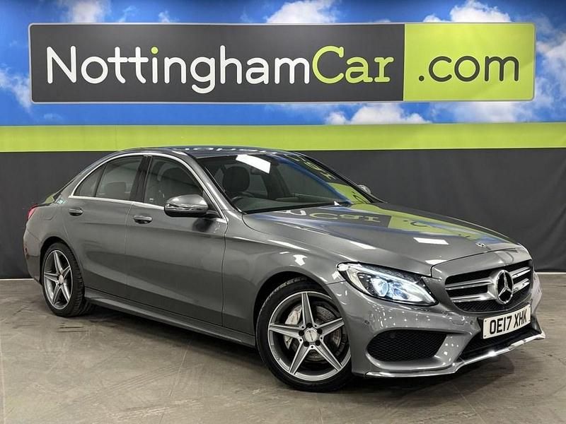 Used Mercedes C220 AMG line 170 HP (125 kW) 2017 Grey Sedan