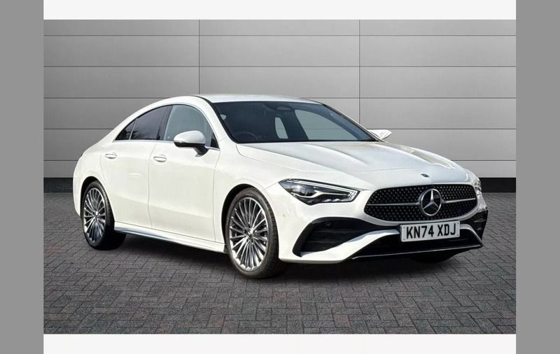 White Used 2024 Mercedes CLA180 AMG Line Premium Sedan | £28,990 (Fair price) - Image 1/4
