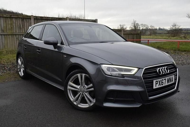 Grey Used 2017 Audi A3 Sportback S-Line Hatchback | £13,495 (Fair price) - Image 1/4