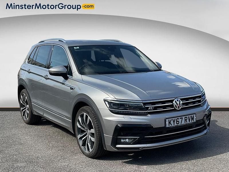 Silver Used 2017 VW Tiguan R-line SUV | £18,190 (Good price) - Image 1/4