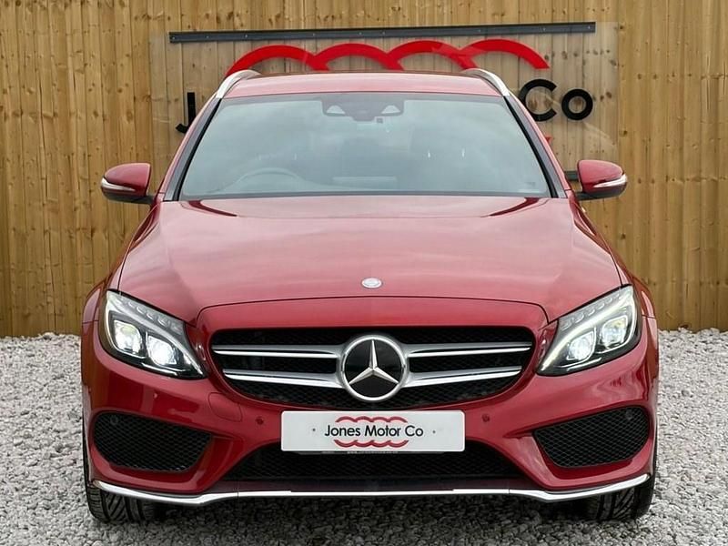 Used Mercedes C200 AMG line 184 HP (135 kW) 2015 Red Estate