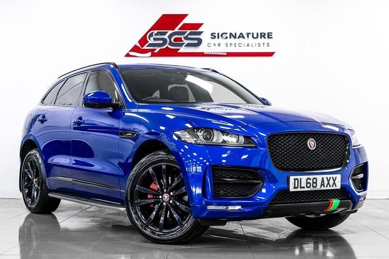 Blue Used 2018 Jaguar F-Pace R-Sport SUV | £18,495 (Fair price) - Image 1/1