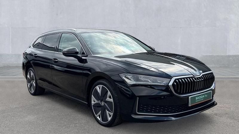 Black Used 2024 Skoda Superb SE L Estate | £30,445 (Expensive) - Image 1/4