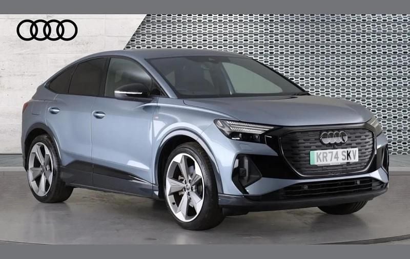 Blue Used 2024 Audi Q4 Sportback e-tron Black Edition SUV | £35,990 (Good price) - Image 1/4