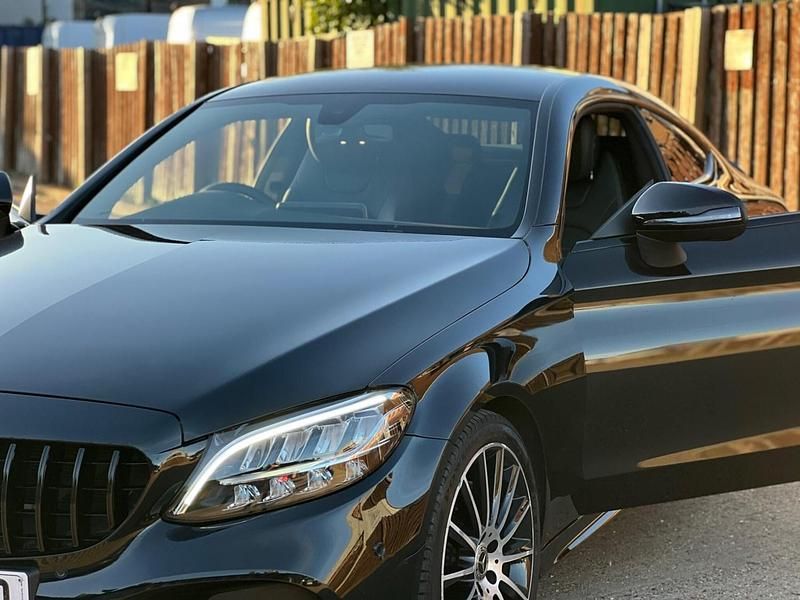 Used Mercedes C200 AMG line 184 HP (135 kW) 2019 Black Coupe