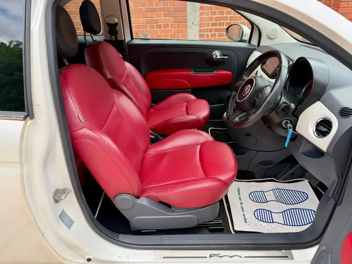 Used Fiat 500 Sport 100 HP (73 kW) 2009 White Cabriolet