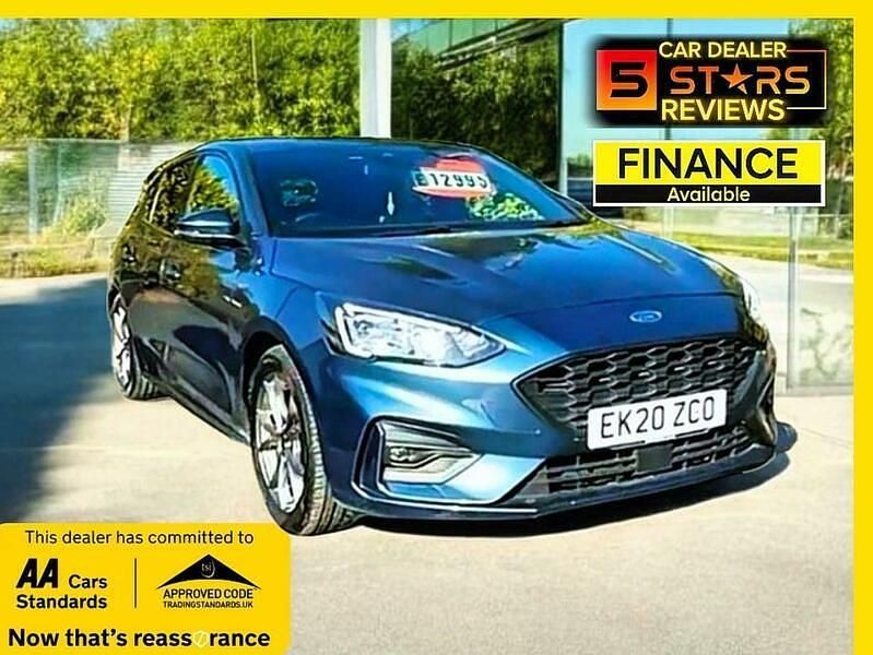 Blue Used 2020 Ford Focus ST-Line Hatchback | £11,995 (Fair price) - Image 1/4