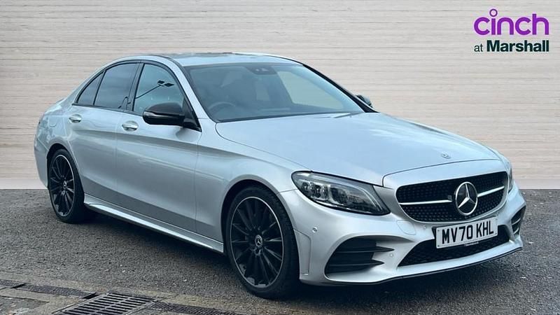 Used Mercedes C220 AMG Line Premium 194 HP (142 kW) 2020 Silver Sedan