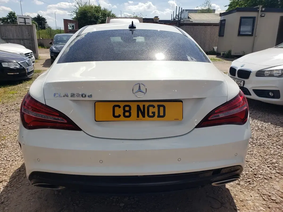 Used Mercedes CLA220 AMG line 177 HP (130 kW) 2017 White Sedan
