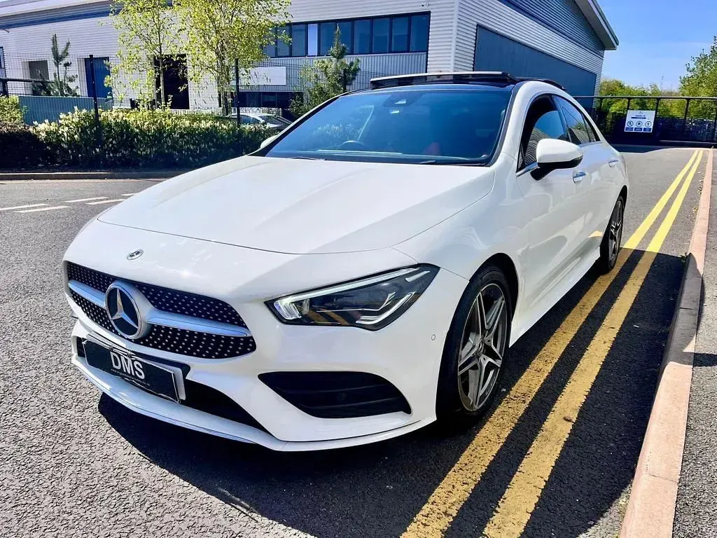 Used Mercedes CLA200 AMG line 2021 White Coupe
