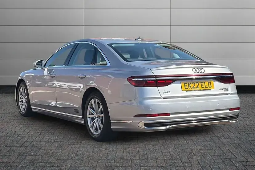 Used Audi A8 Sport 340 HP (250 kW) 2022 Floret silver Sedan