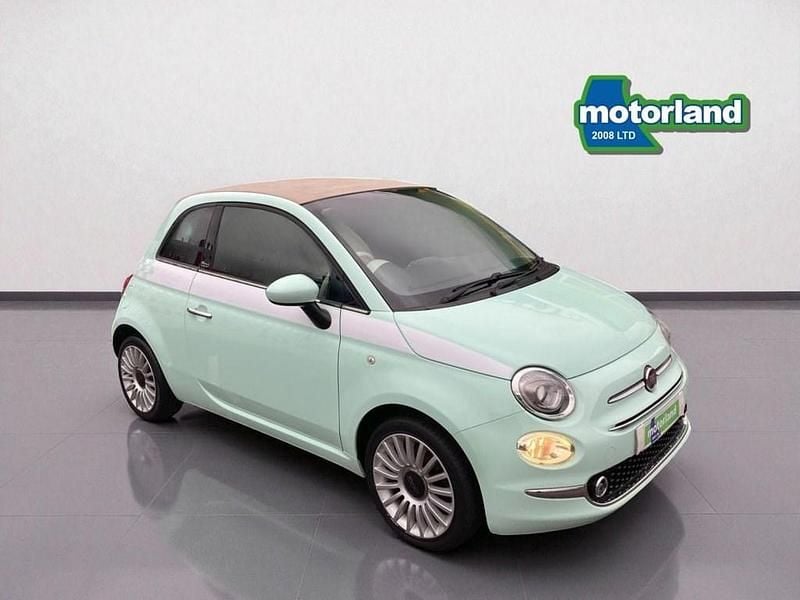 Green Used 2018 Fiat 500C Lounge Cabriolet | £7,999 (Fair price) - Image 1/3