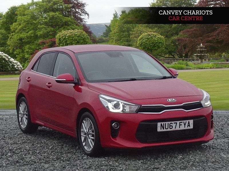 Used Kia Rio 2017 Red Hatchback