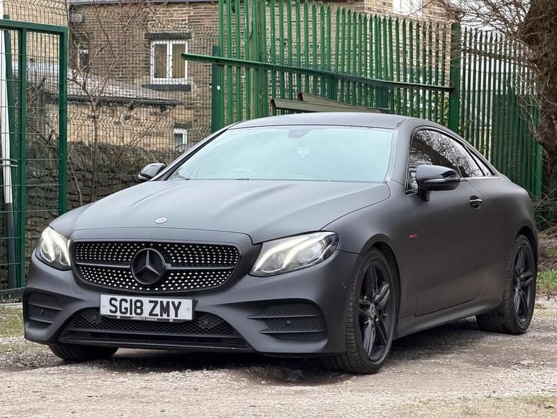 Used Mercedes E220 AMG line 2018 Black Coupe