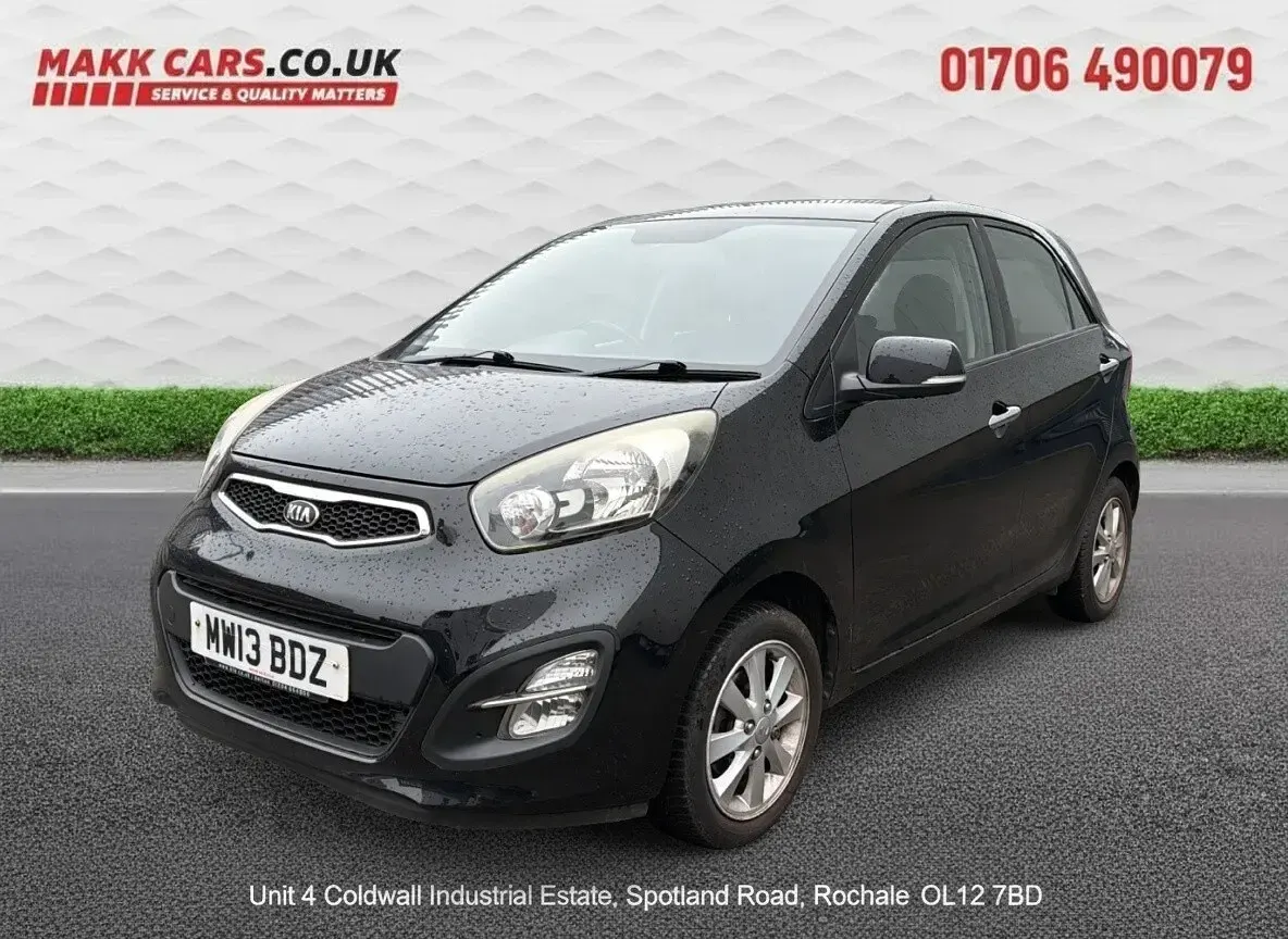Used Kia Picanto 68 HP (50 kW) 2013 Black Hatchback