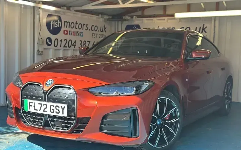 Used BMW i4 M Sport 250 kW (340 HP) 2022 Orange Sedan