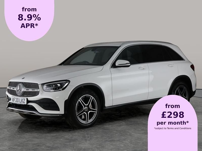 White Used 2020 Mercedes GLC220 AMG line SUV | £20,082 (Fair price) - Image 1/3