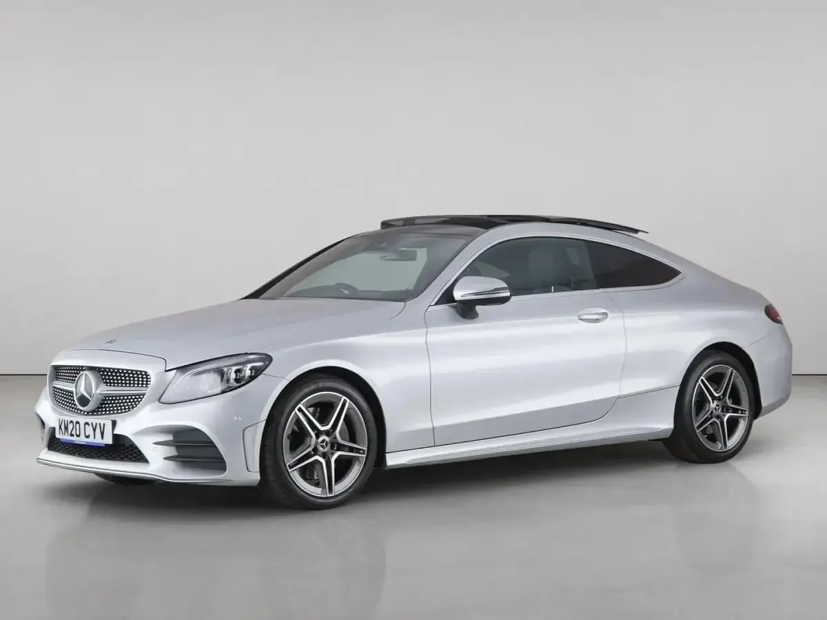 Used Mercedes C300 AMG Line Premium Plus 245 HP (180 kW) 2020 Silver Coupe