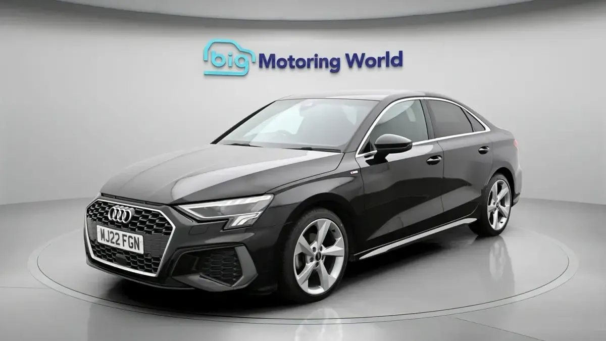 Used Audi A3 S-Line 110 HP (80 kW) 2022 Black Sedan