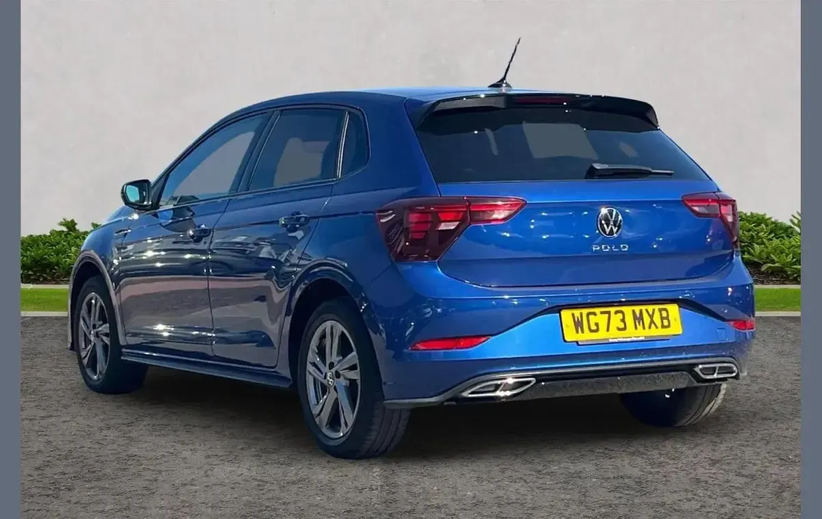 Used VW Polo R-line 95 HP (69 kW) 2023 Blue Hatchback