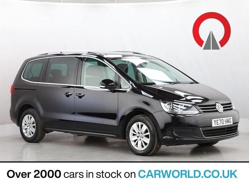 Black Used 2020 VW Sharan SE MPV | £14,974 (Fair price) - Image 1/3
