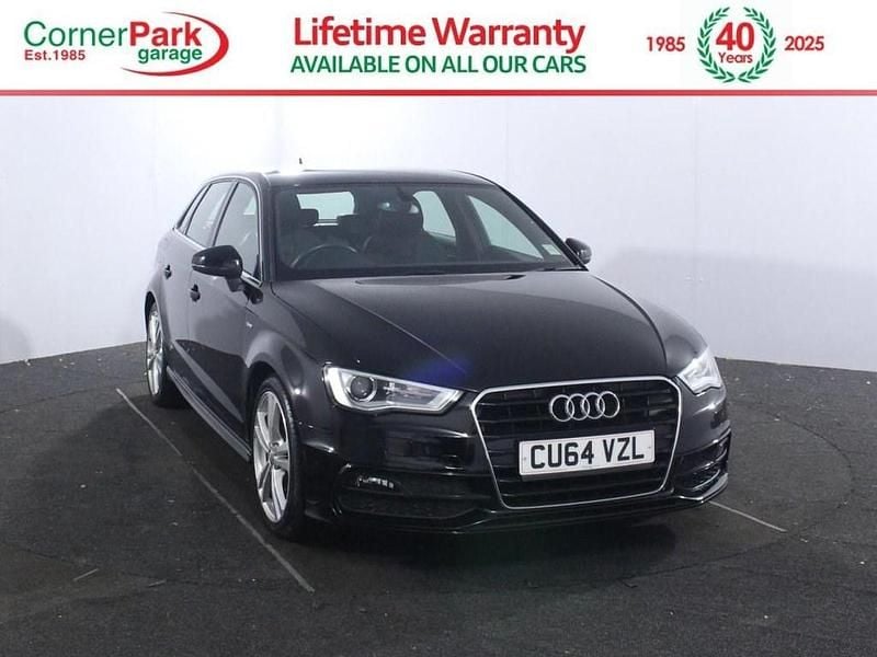 Black Used 2014 Audi A3 Sportback S-Line Hatchback | £9,499 (Fair price) - Image 1/4