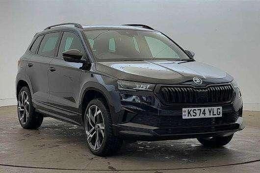 Black Used 2025 Skoda Karoq SportLine SUV | £30,495 (Fair price) - Image 1/4