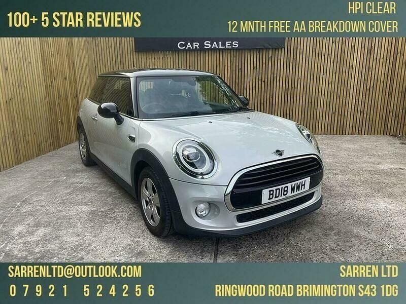 Silver Used 2018 Mini Cooper Hatch Hatchback | £9,995 (Super price) - Image 1/4