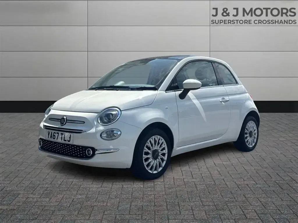 Used Fiat 500 Lounge 69 HP (50 kW) 2018 White Hatchback